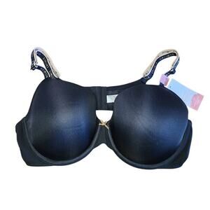 Cacique Women's Intimates & Sleepwear, Lightly Line Black T-Shirt Bra, Sz 42C